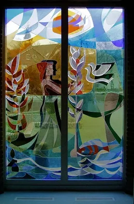 Glas in lood brandschilderen