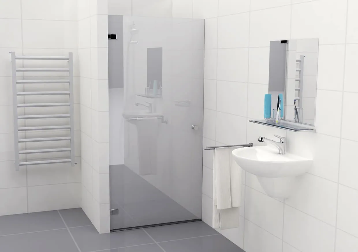 Douchedeur mat glas Type E