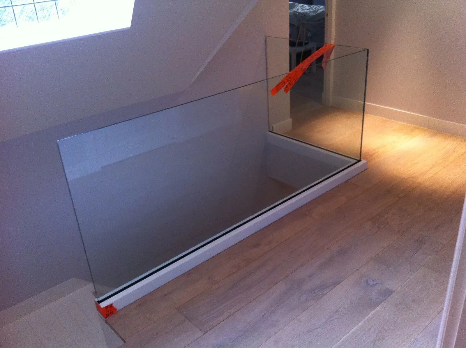 Glazen balustrade 