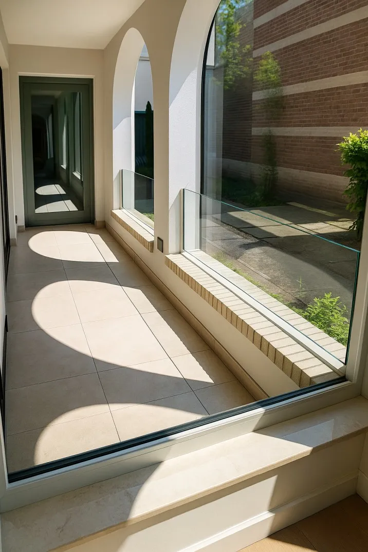 Glazen balustrade