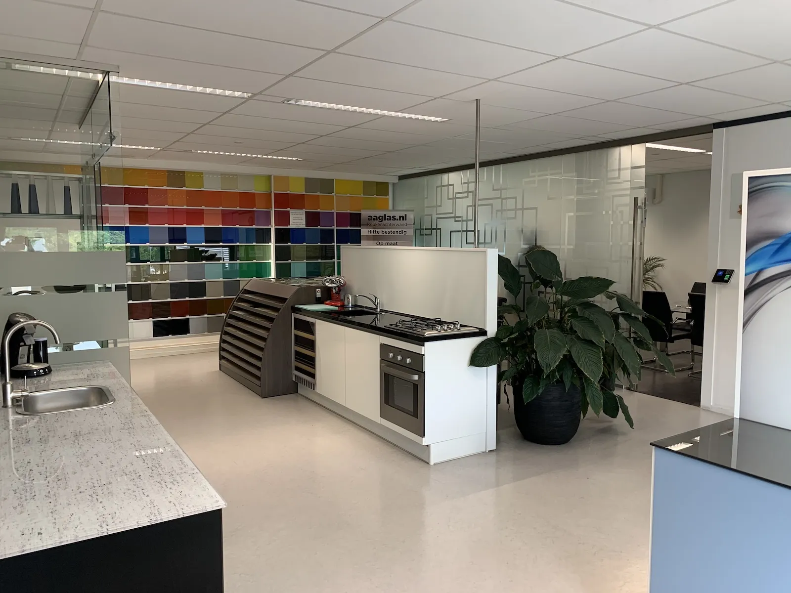 AA Glas Showroom - keukenglas